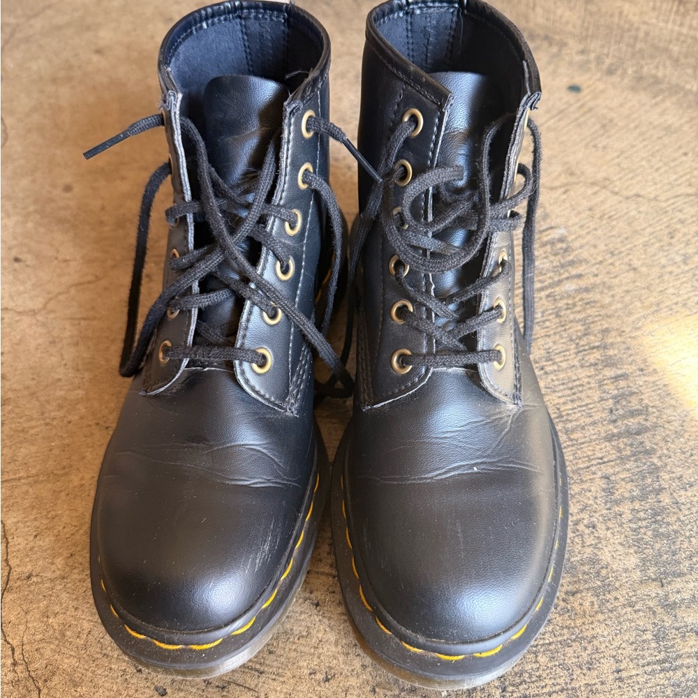 Dr. Martens Black Vegan Leather Boots